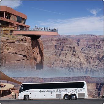 Motorcoach at Grand Canyon West Skywalk