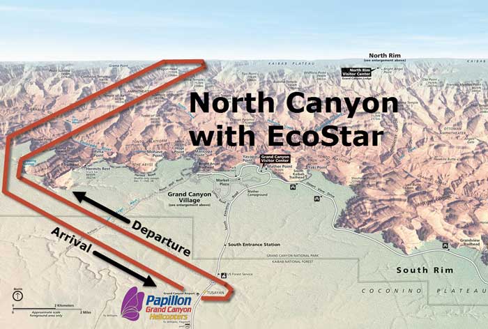 North Canyon with EcoStar Map
