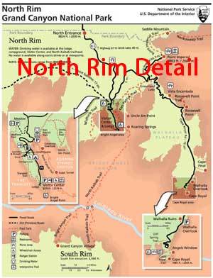 North Rim Detail Map