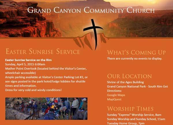 2015 Grand Canyon Easter Sunrise Service