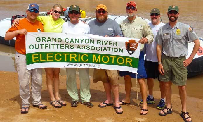 Grand Canyon River Rafting Outfitters First Electric Motor Trip