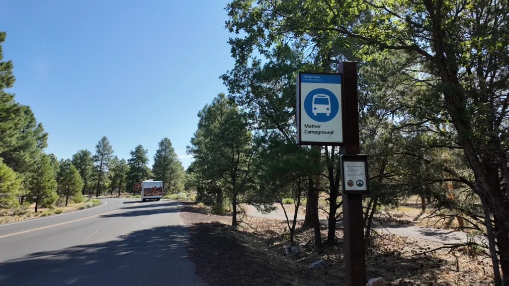 Mather Campground Shuttle Stop#2