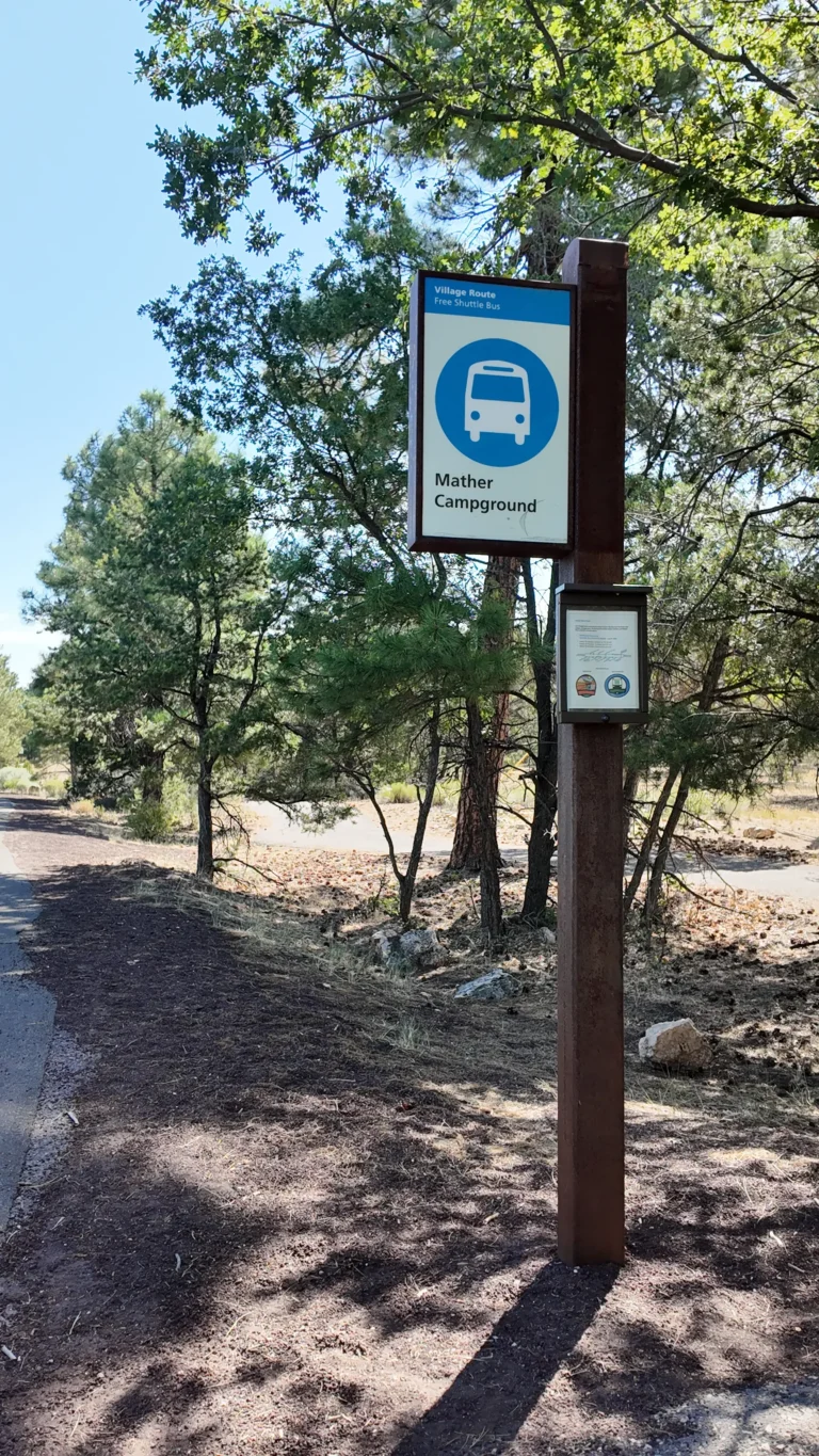 Mather Campground Shuttle Stop