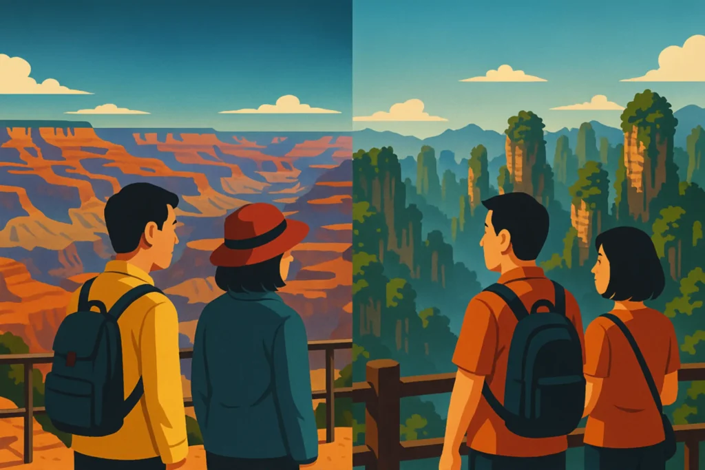 Grand Canyon vs Zhangjiajie