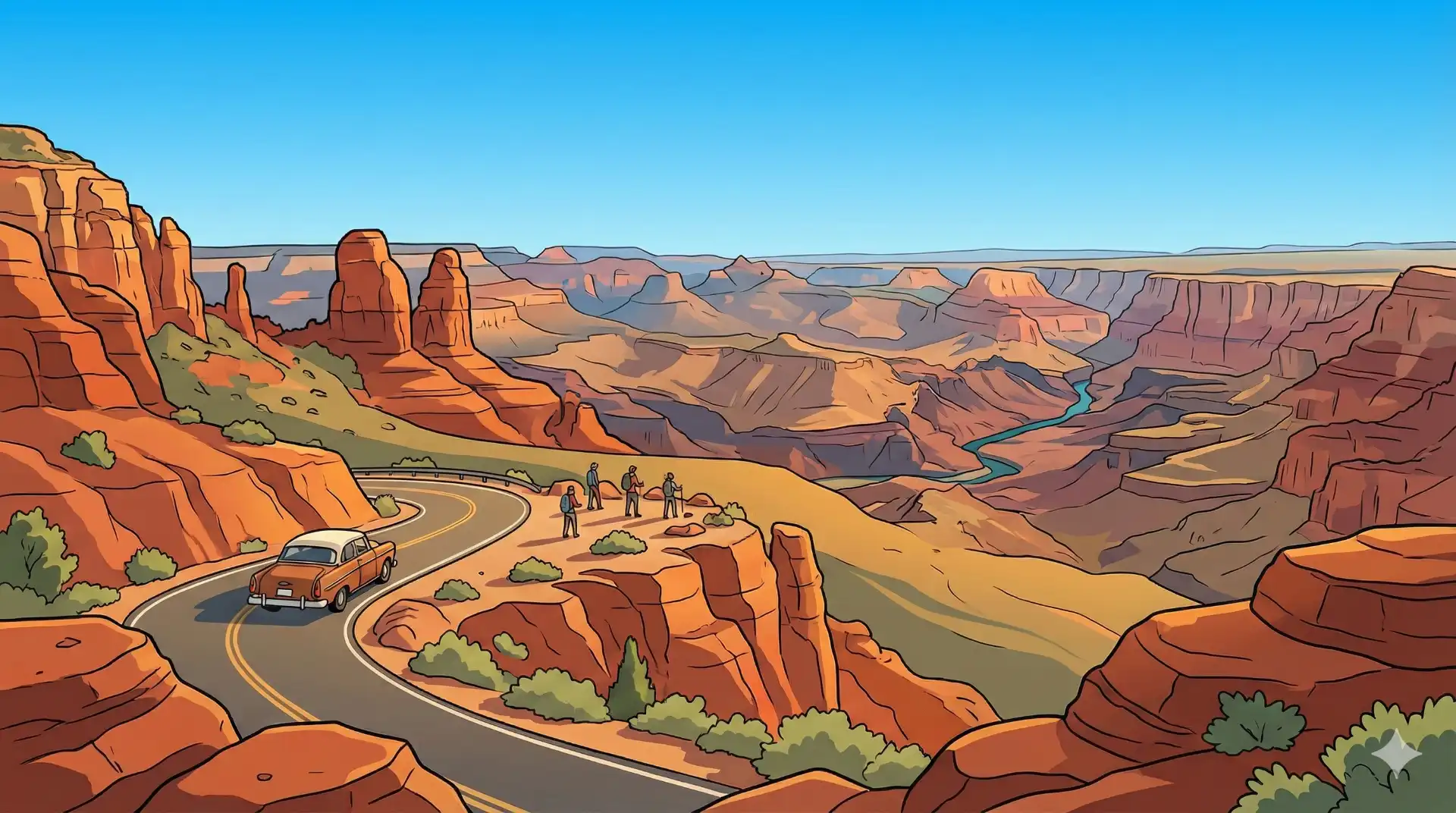 Sedona to Grand Canyon Drive: Scenic Stops & Times 2026