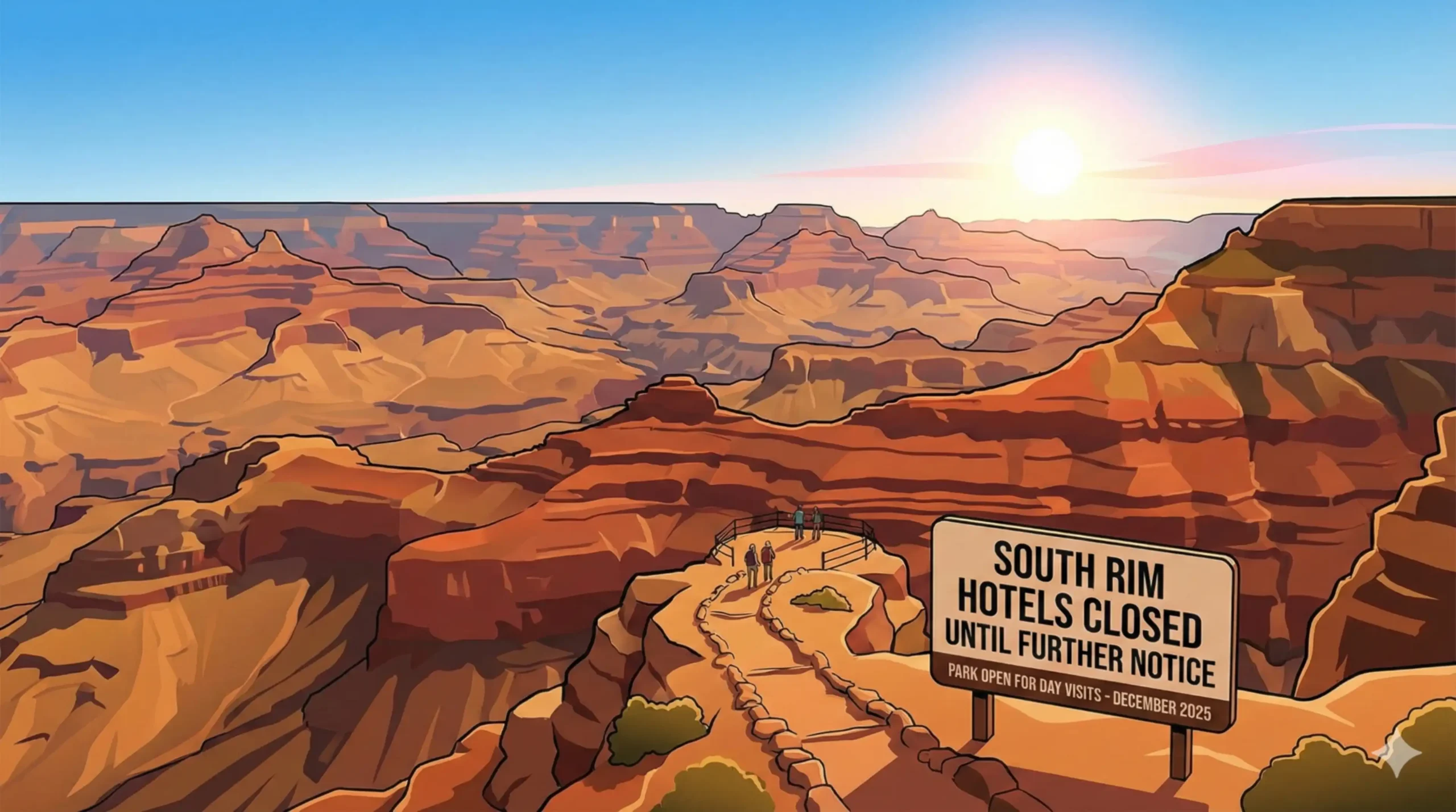 Grand Canyon Hotels Closed December 2025: Park Open for Day Visits