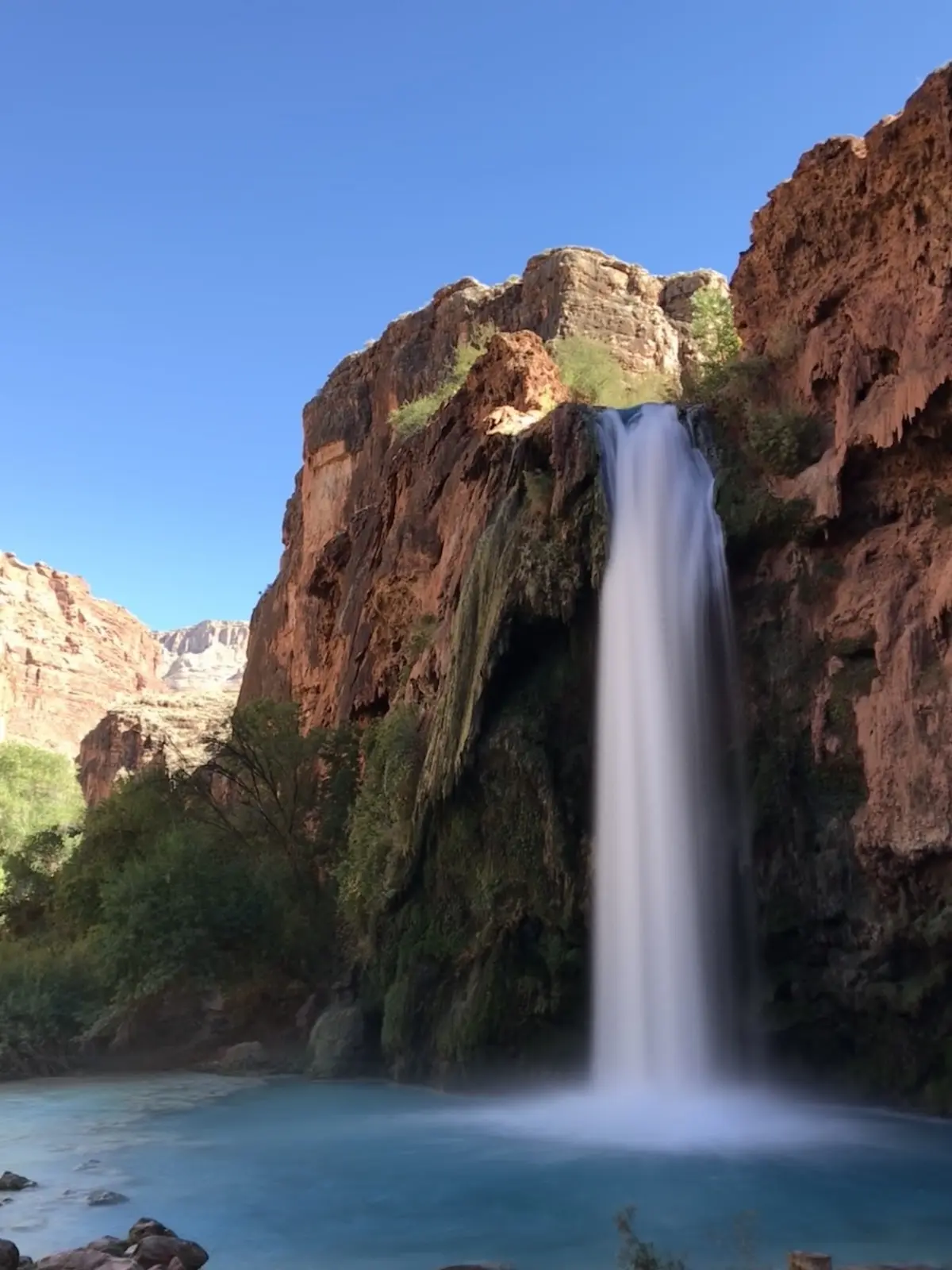 Intersection of Havasu Falls Trail and Havasu Creek Trail